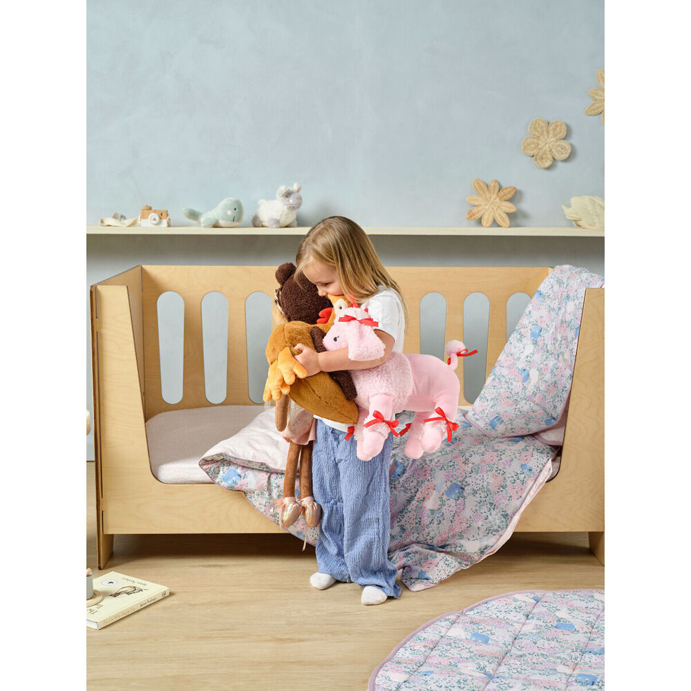 Linen House Kids 19x33cm Paris Poodle Novelty Cushion Pink