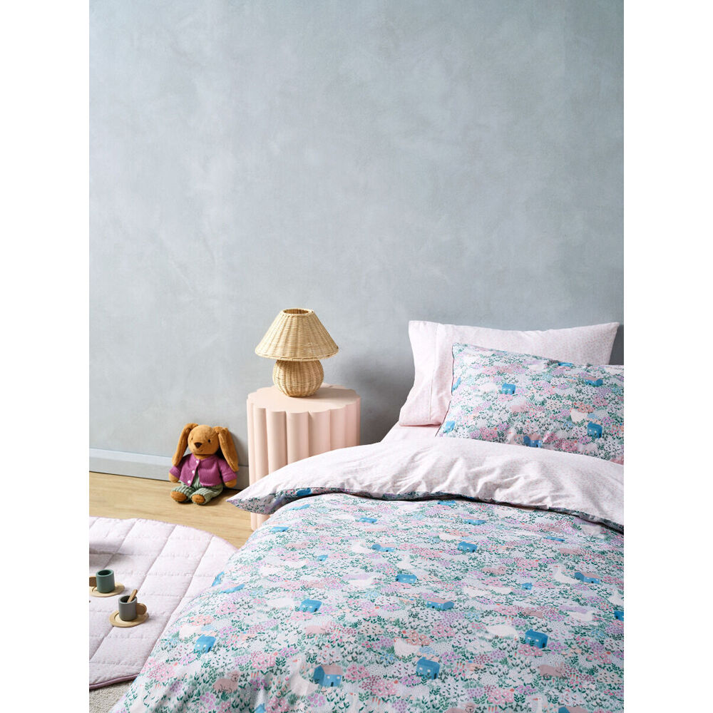 Linen House Kids Cotton Lottie Bed Quilt Cover Set