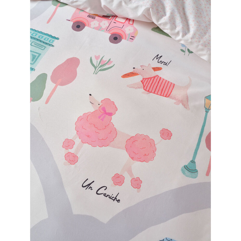 Linen House Kids Petite Paris Bed Quilt Covet Set Pink