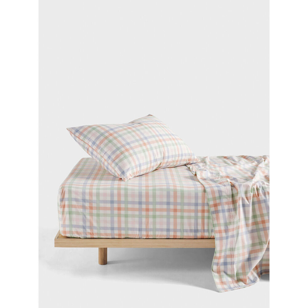 Linen House Kids Cotton Bed Sheet Set Playground Orange