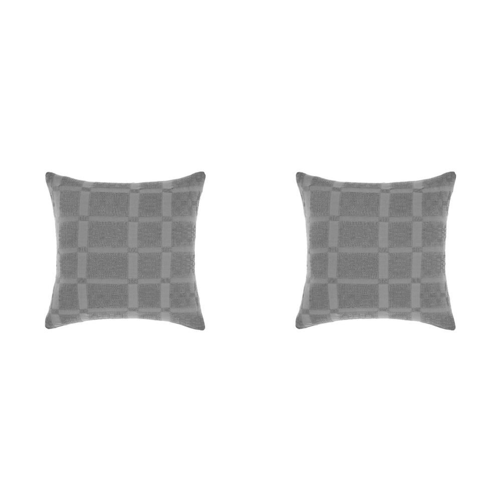 2PK Linen House 65x65cm Seren Shadow European Pillowcase