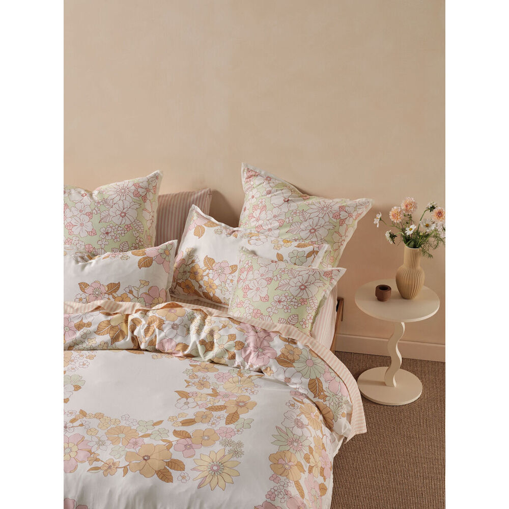 2PK Linen House 65x65cm Poppy Multi European Pillowcase