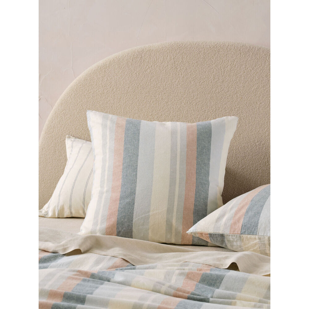 2PK Linen House 65x65cm Reverie Saltwater European Pillowcase