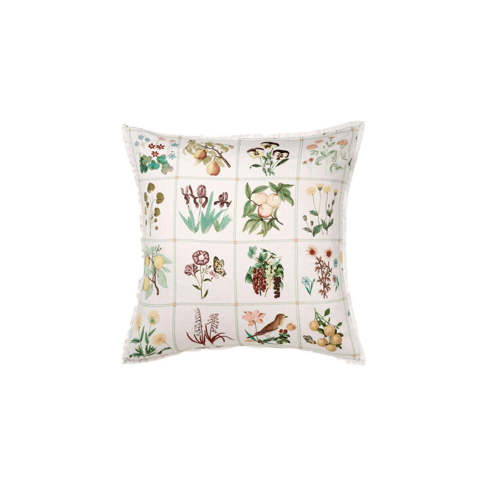 2PK Linen House Garden Bed Vanilla European Cotton Pillowcase 65x65cm