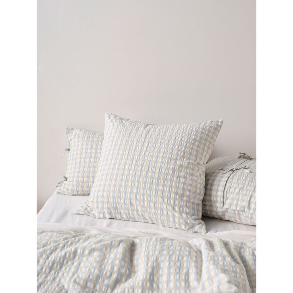 2PK Linen House Ferrara Cornflower European Pillowcase 65x65cm - Blue