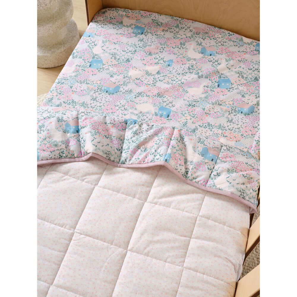 Linen House Kids 100x120cm Cotton Cot Lottie Coverlet
