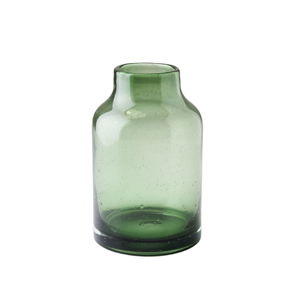 Linen House Bella Forest Glass Vase 23cm Home Decor - Green