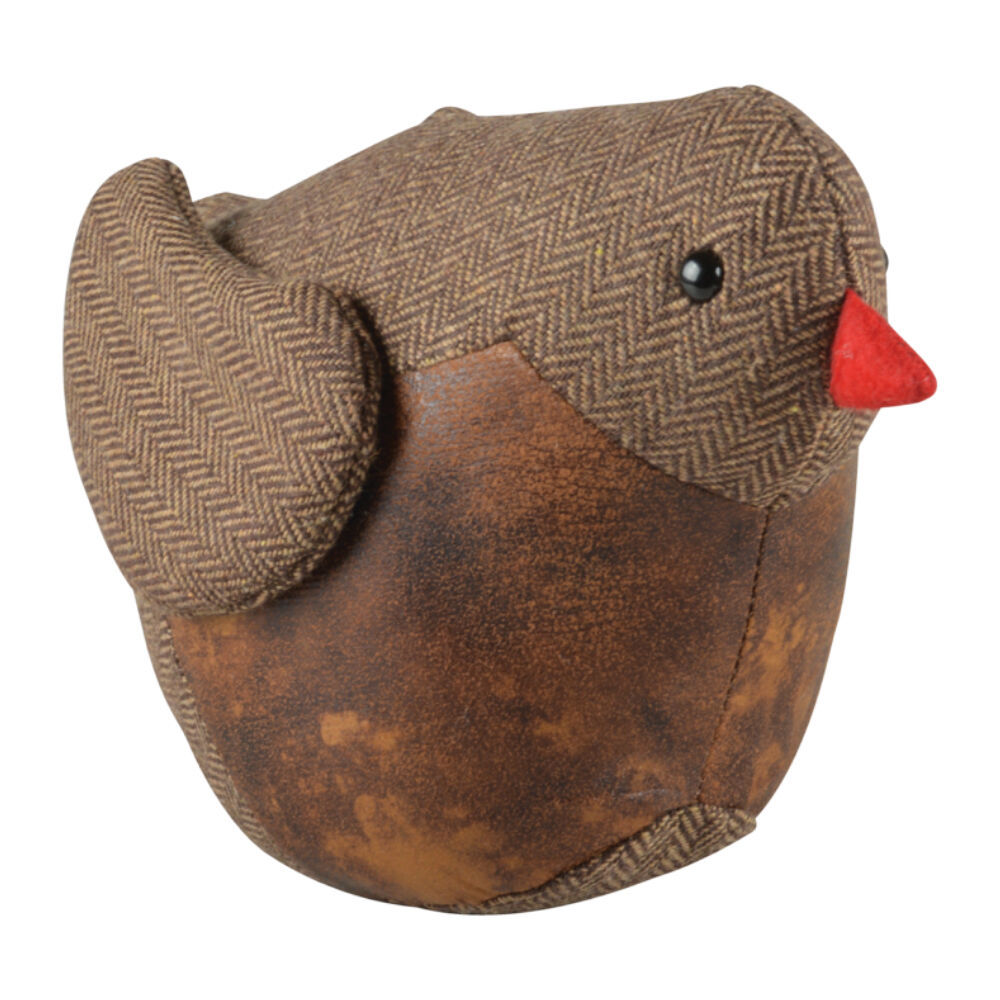 Esschert Design Bird Door Stopper Indoor/Outdoor Home Decor 26.6cm Brown