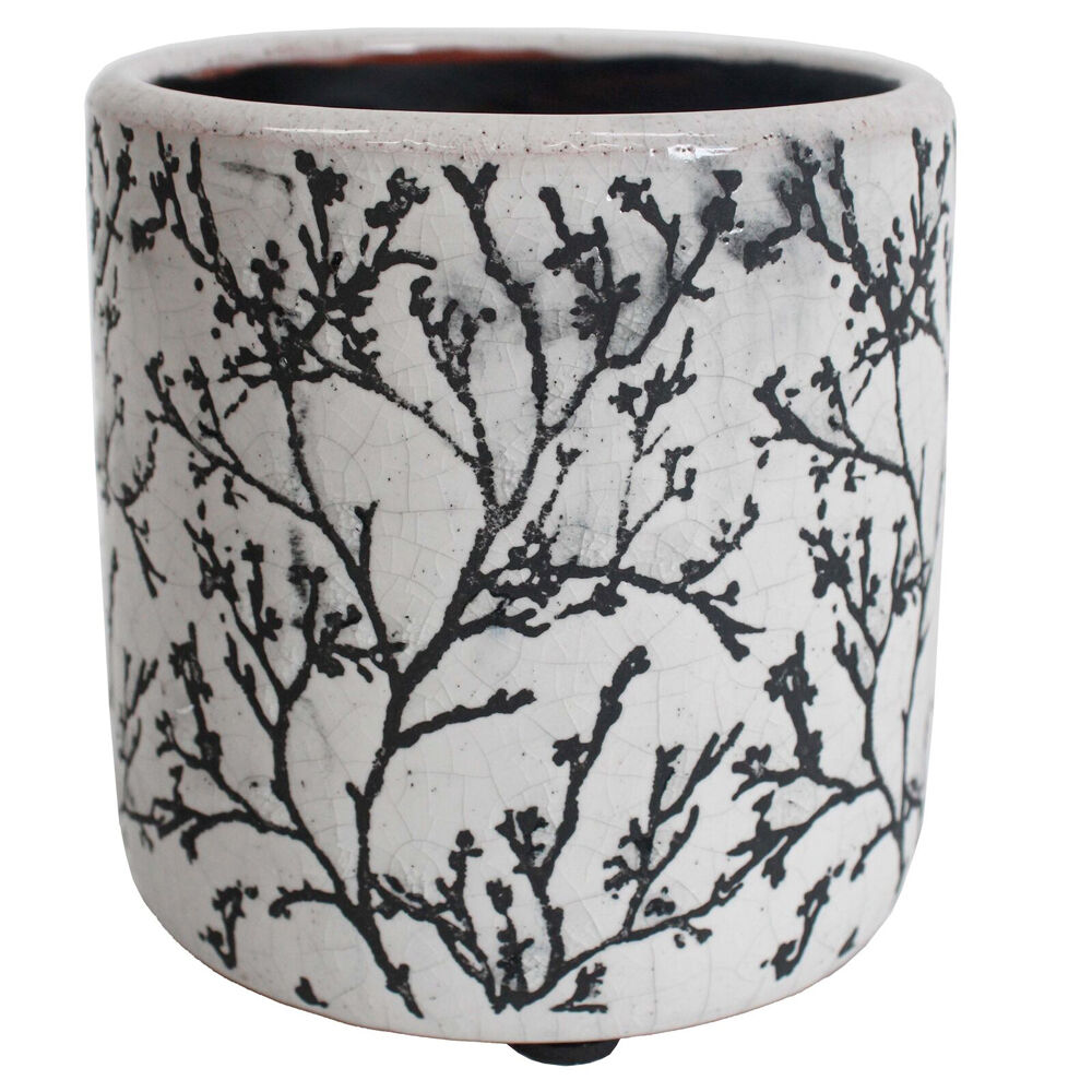 LVD Terracotta Decorative Straight Planter Pot 12.5x12.5cm Branching