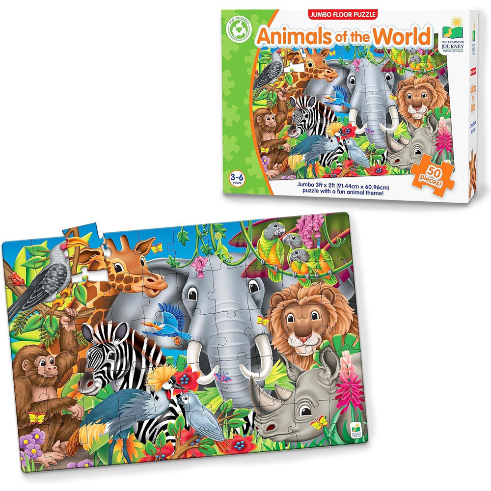 Learning Journey Jumbo Floor Puzzles Animals of the World 3-6y