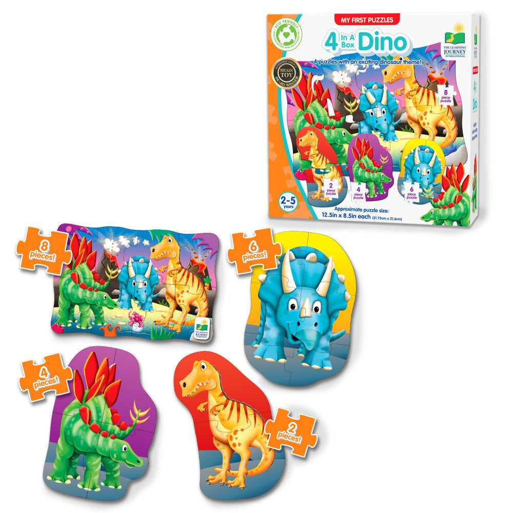 Learning Journey My First Puzzle Sets Dinosaurs And Farm  2-5y