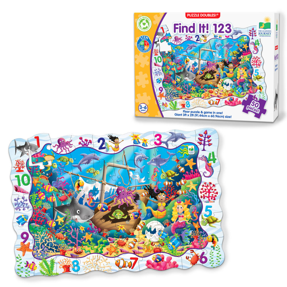 Learning Journey Puzzle Doubles Find It! 123 3-6y