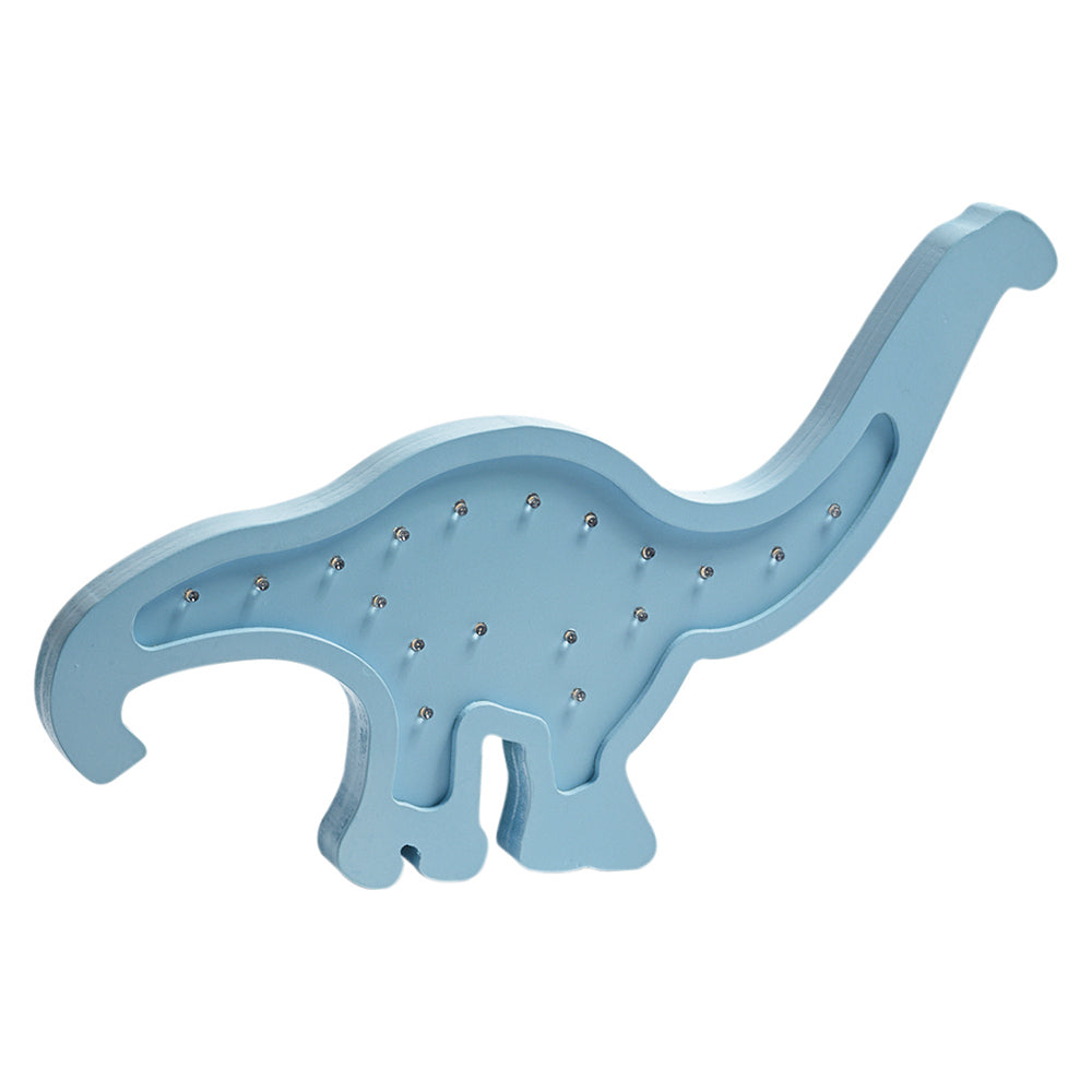 Lorraine Lea Dinosaur Wooden Light Blue 27cm High