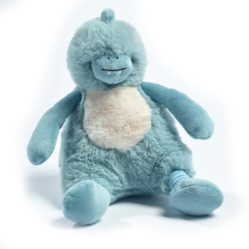 Lorraine Lea Kid's/Children's Dinosaur Rattle Blue 20cm high