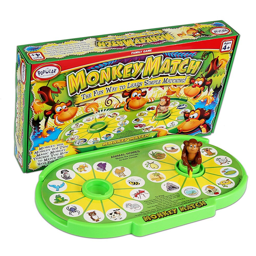 Popular Playthings Monkey Match Educational Matching Game Kids 4y+ 25.4cm