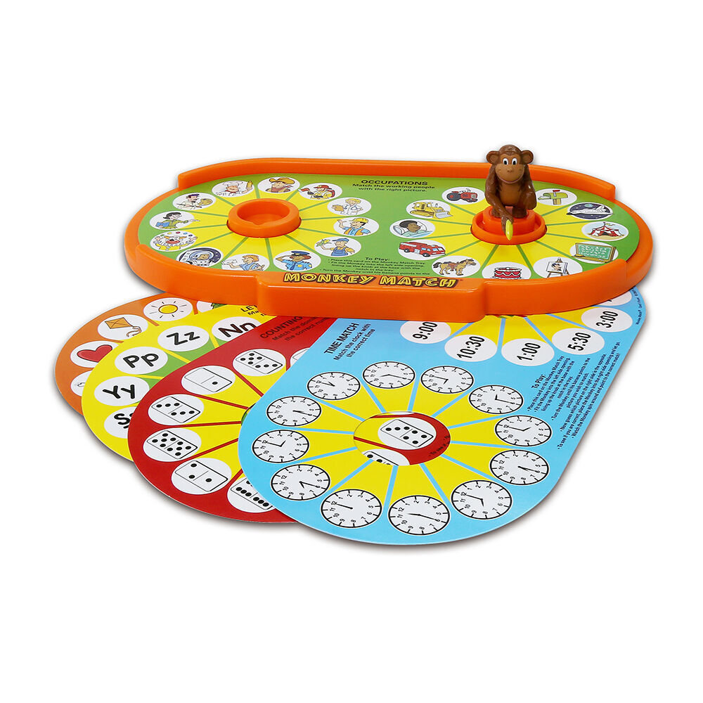 Popular Playthings Monkey Match Educational Matching Game Kids 4y+ 25.4cm