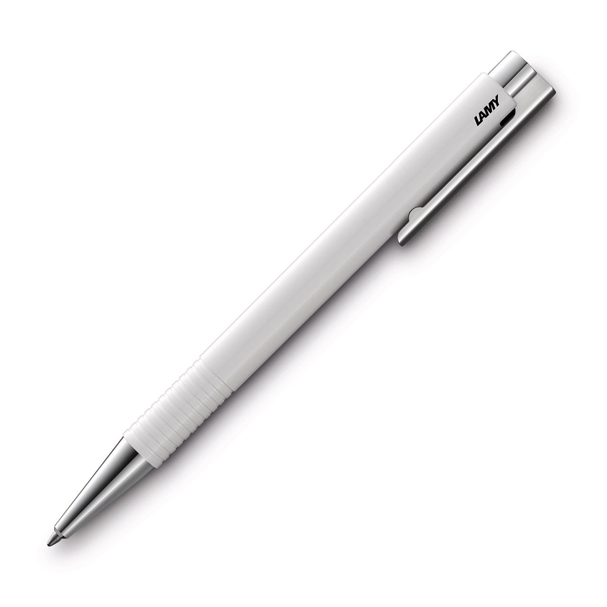 2x Lamy Logo M+ Medium 1mm Tip Ballpoint Pen - White