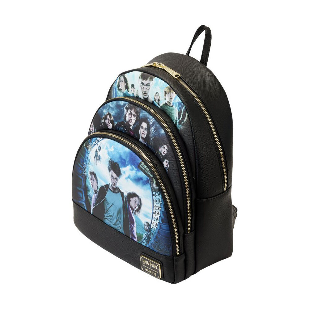 Harry Potter Trilogy Series 2 Triple Pocket Mini Backpack 11in
