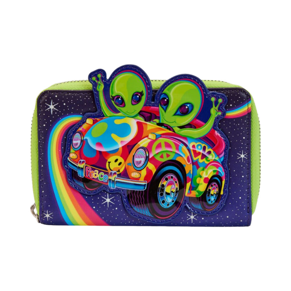 Lisa Frank Cosmic Alien Ride Zip Around Wallet 15.24cm