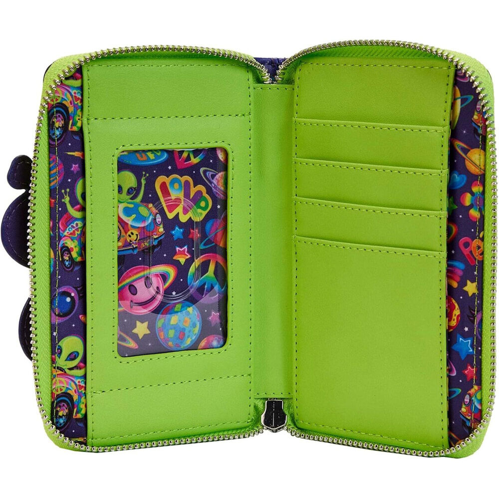 Lisa Frank Cosmic Alien Ride Zip Around Wallet 15.24cm