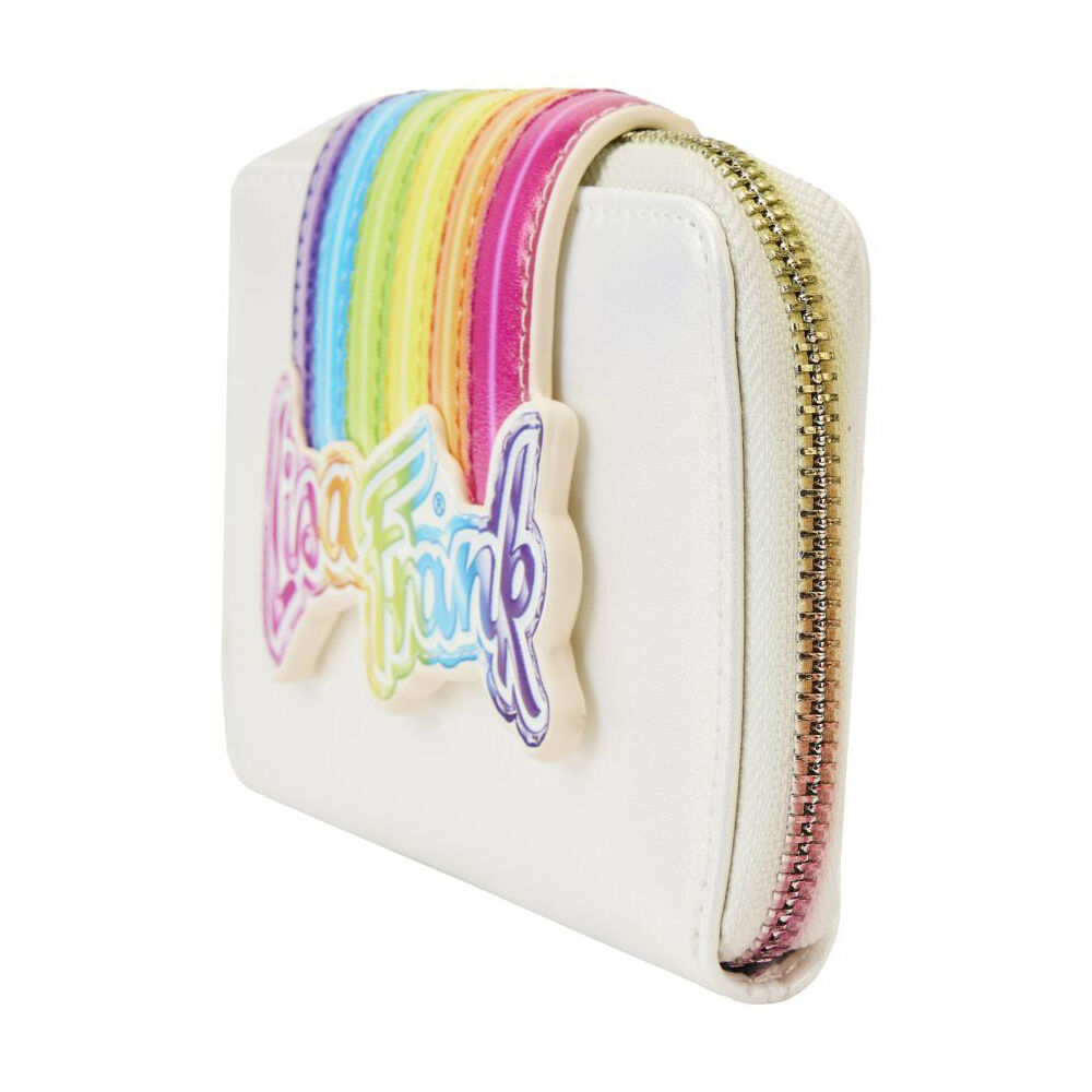 Lisa Frank Rainbow Logo Zip Around Wallet Purse 15.24cm