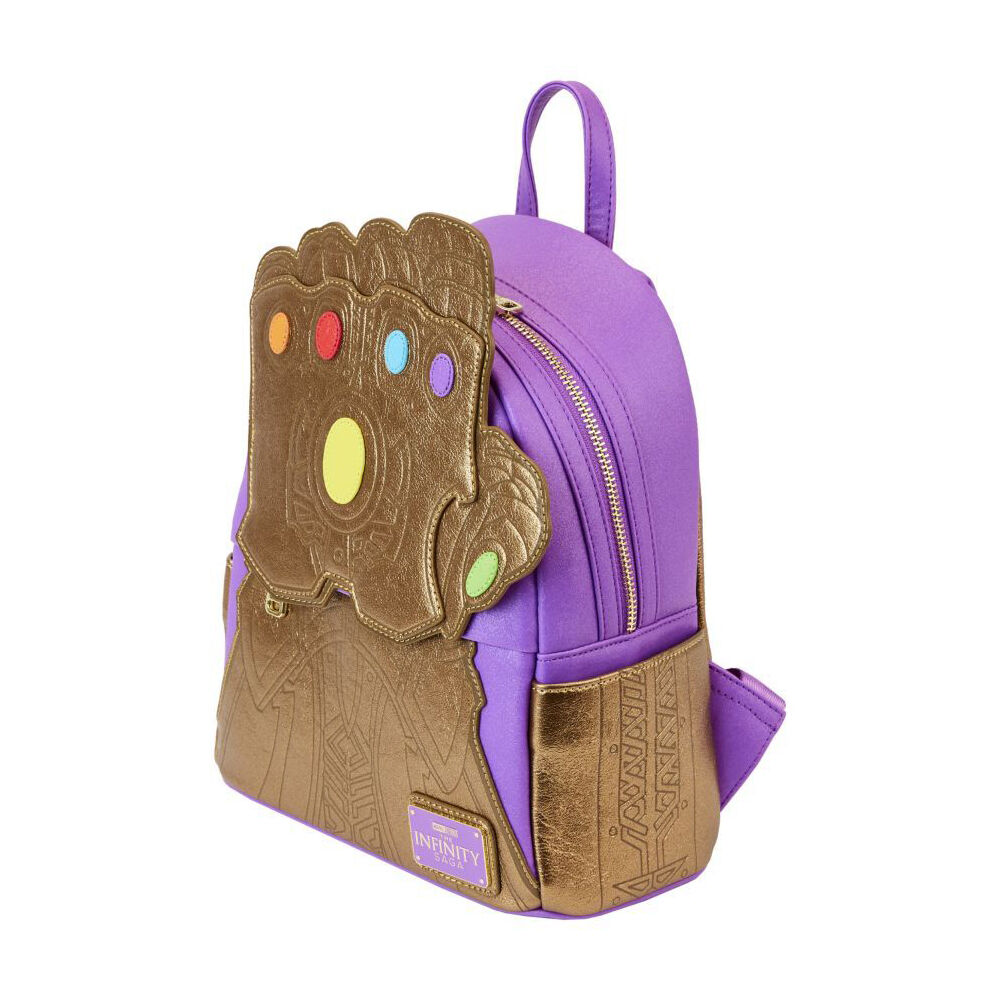 Marvel Comics Thanos Gauntlet Metallic Mini Backpack Bag