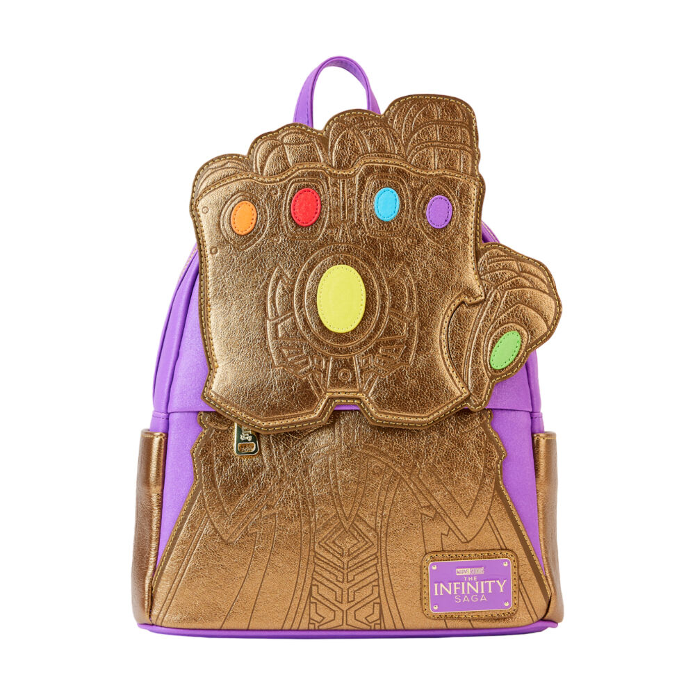 Marvel Comics Thanos Gauntlet Metallic Mini Backpack Bag