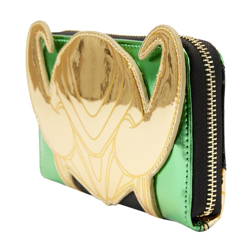 Marvel Comics Loki Metallic Zip Around Wallet 15.2cm