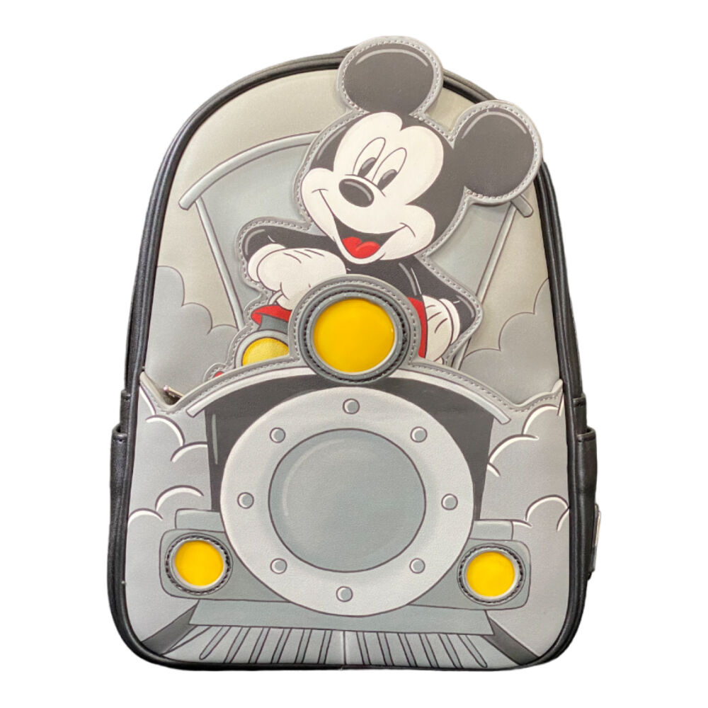 Disney Mickey Train Conductor Leather Backpack 23x27cm 12y+