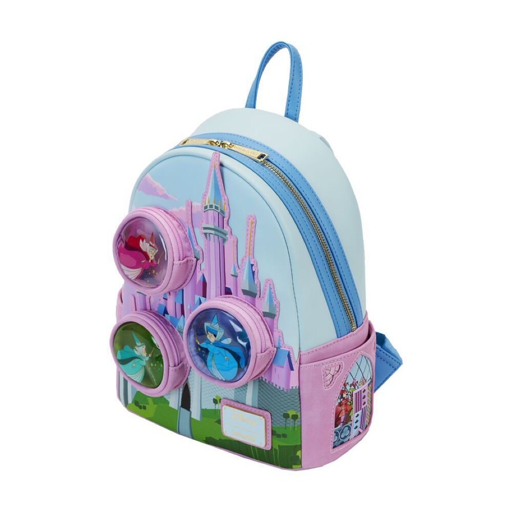 Sleeping Beauty Castle Three Good Fairies Mini Backpack