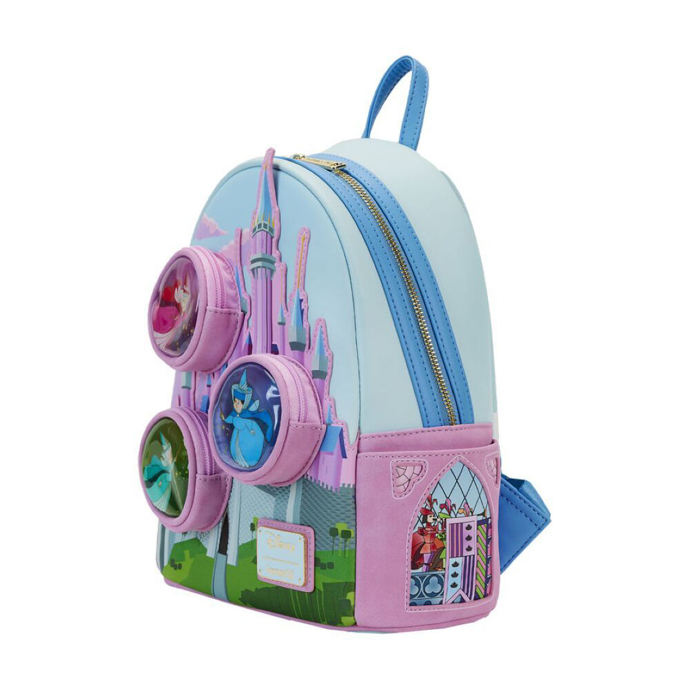Sleeping Beauty Castle Three Good Fairies Mini Backpack