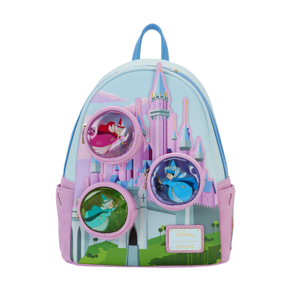 Sleeping Beauty Castle Three Good Fairies Mini Backpack