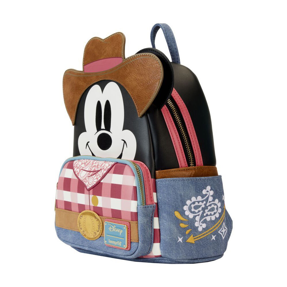 Disney Western Mickey Cosplay Mini Backpack Unisex Bag