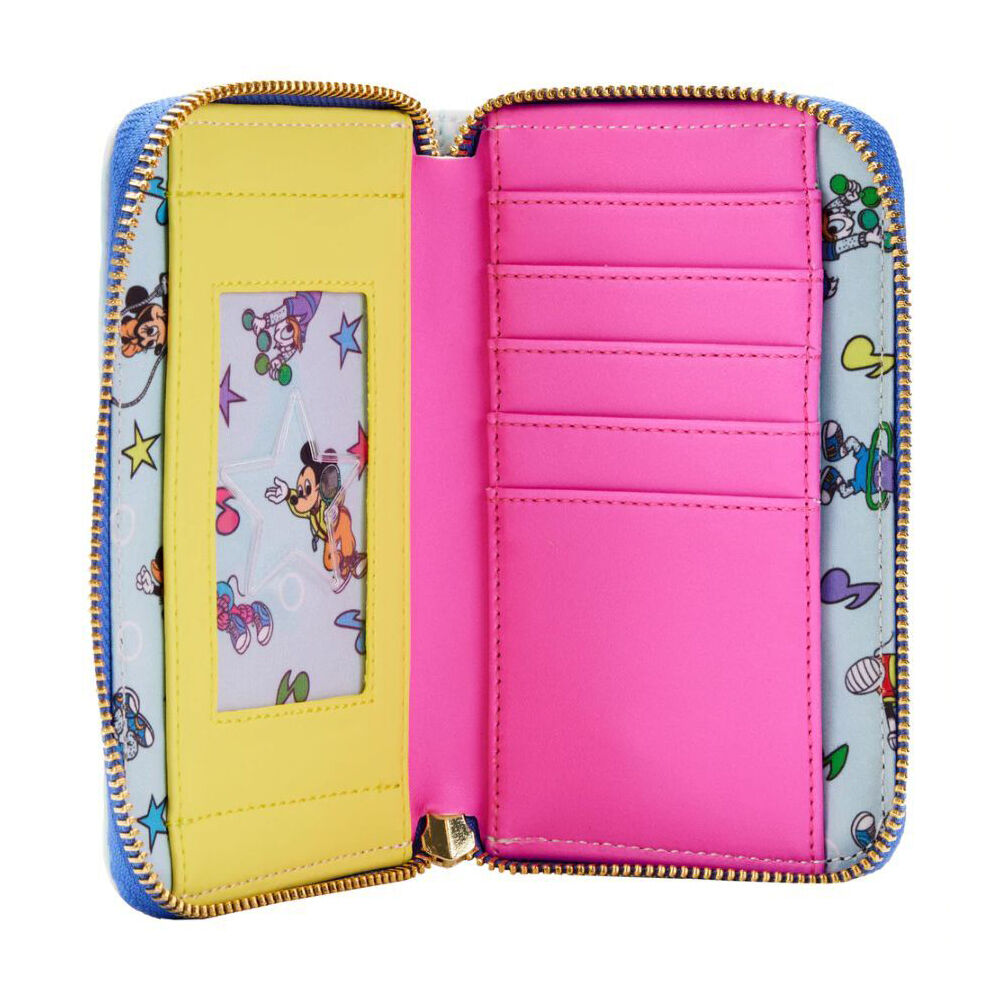 Disney Mousercise Women's Zip Around Purse Wallet 15.24cm