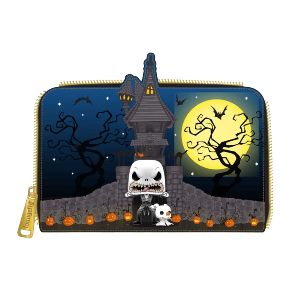 The Nightmare Before Christmas Jack Skellington Zip Purse 4in