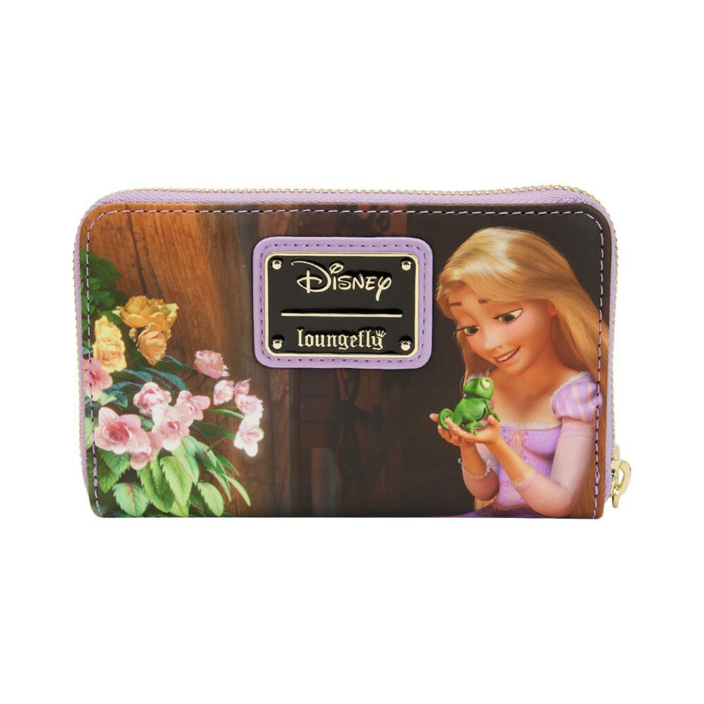 Tangled Princess Scenes Zip Around Purse Coin Wallet
