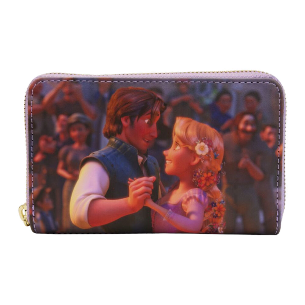 Tangled Princess Scenes Zip Around Purse Coin Wallet