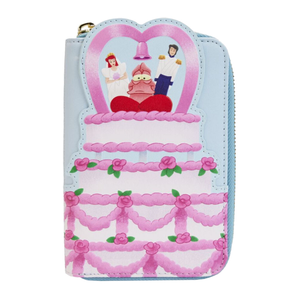 The Little Mermaid 1989 Wedding Cake Zip Purse 4in