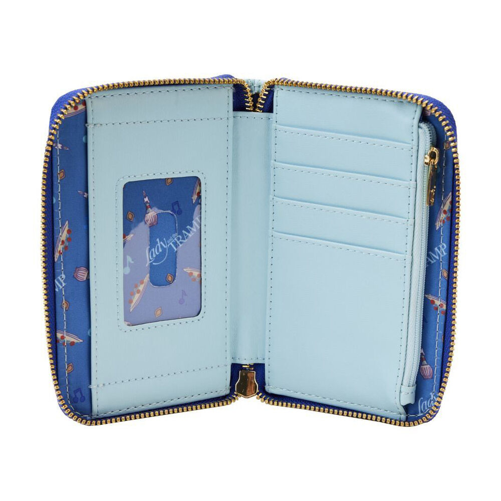 Lady and the Tramp Book Zip Around Purse Wallet 22.86cm