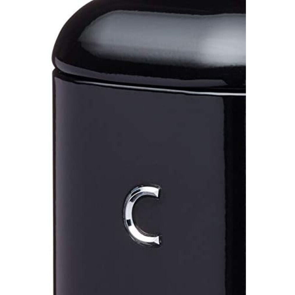 Kitchen Craft Lovello Carbon Steel Airtight Coffee Tin - Black