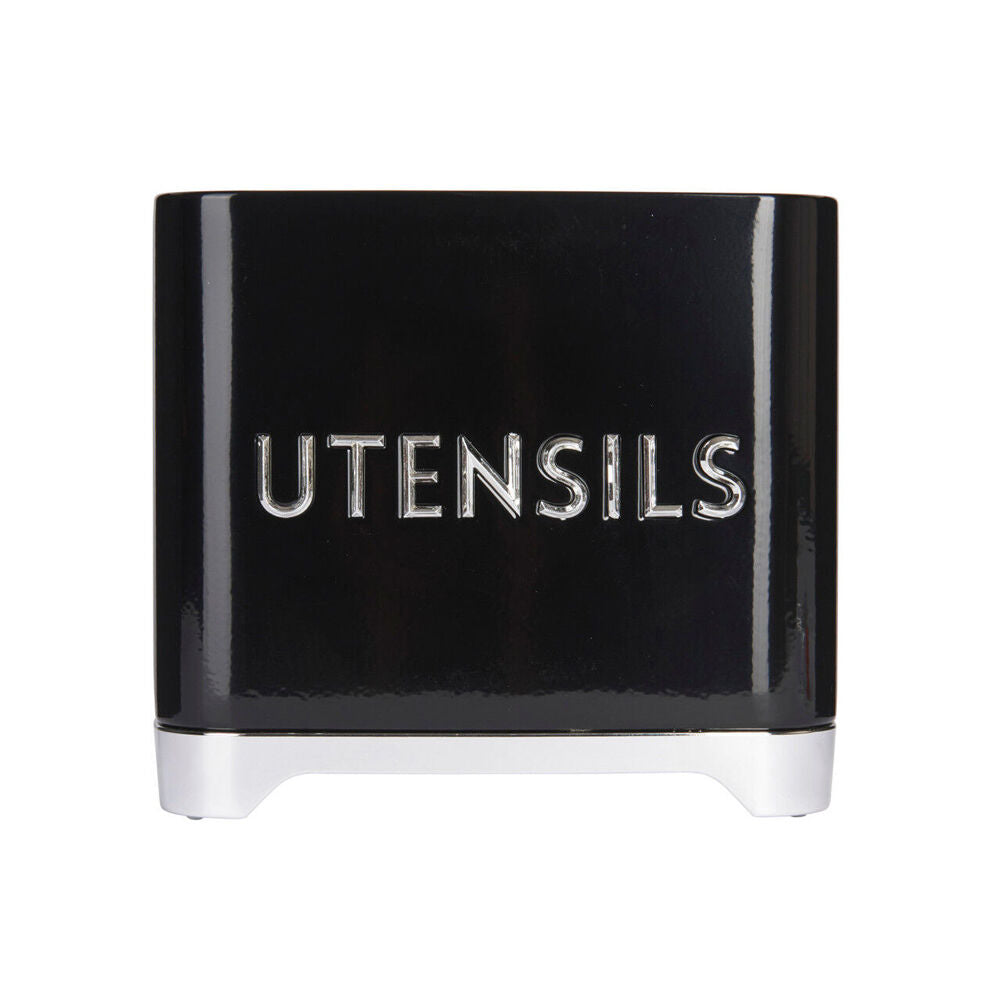 Kitchen Craft Lovello Carbon Steel Utensil Tin Holder - Black