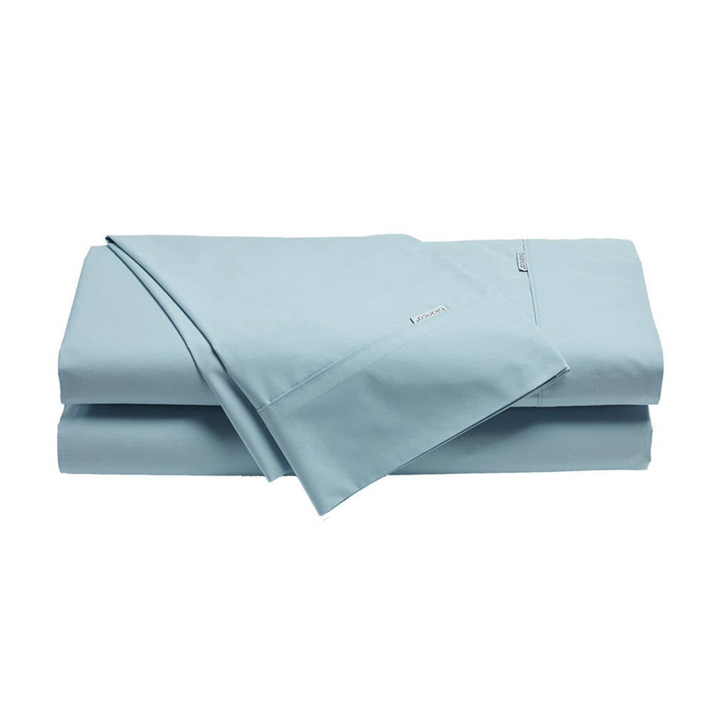 Bianca Heston Cotton Steel Blue Sheet Set - Long Single