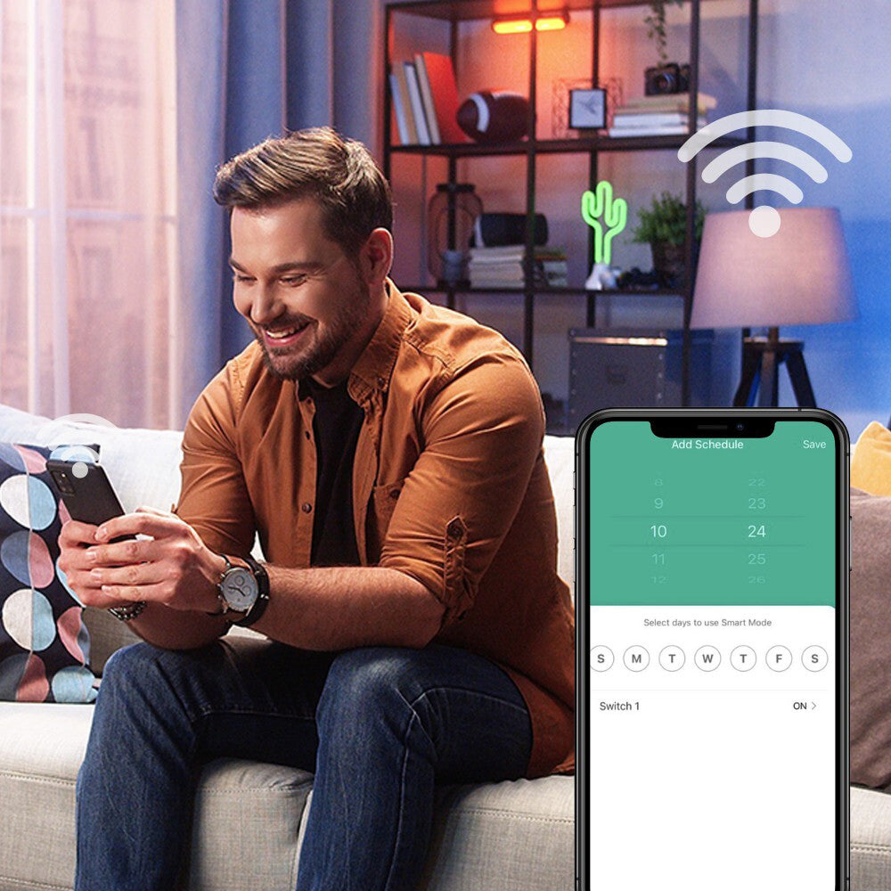 Laser Smart Home Wi-Fi Controlled Socket Plug - White