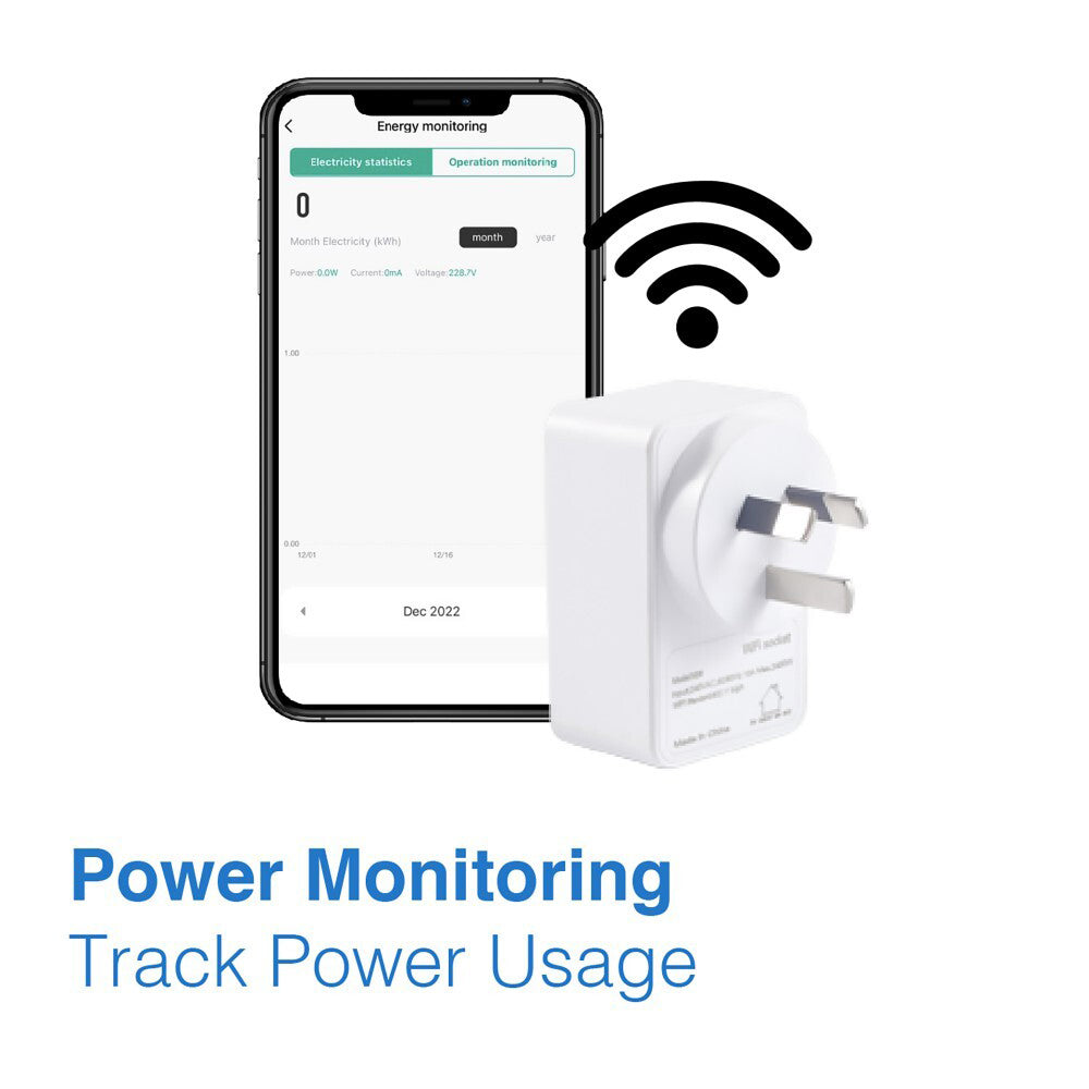 Laser Smart Home Wi-Fi Controlled Socket Plug - White