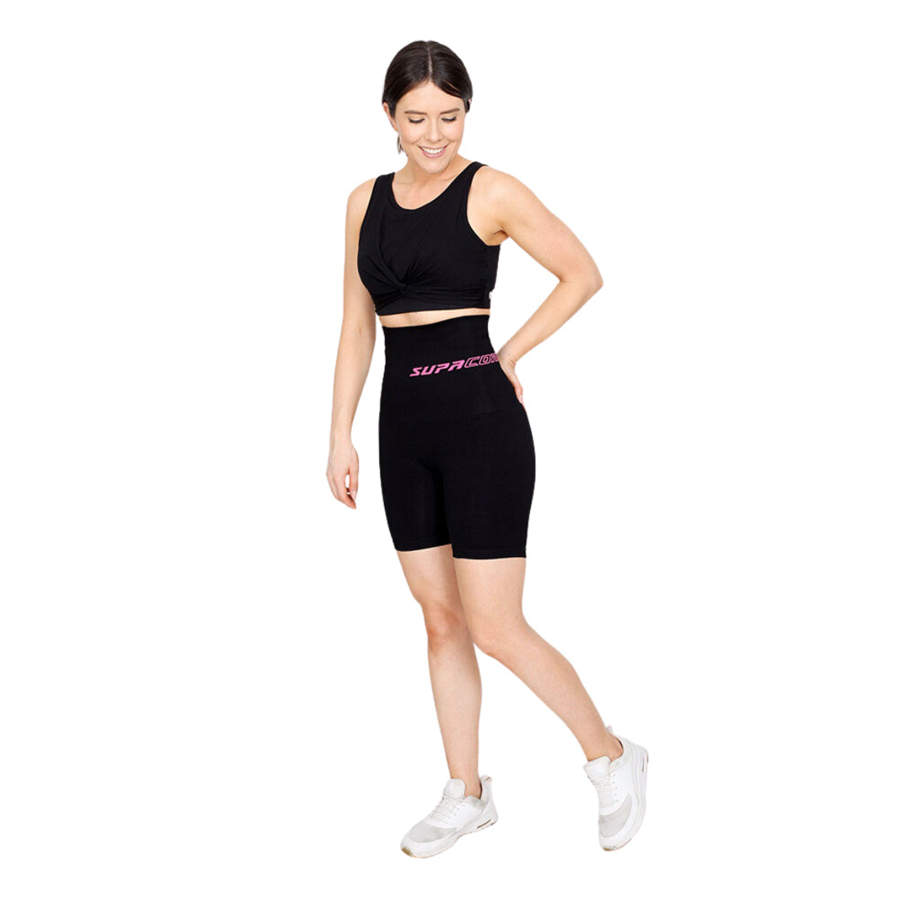 Supacore Nina Extra High Waist Compression Shorts Black XL