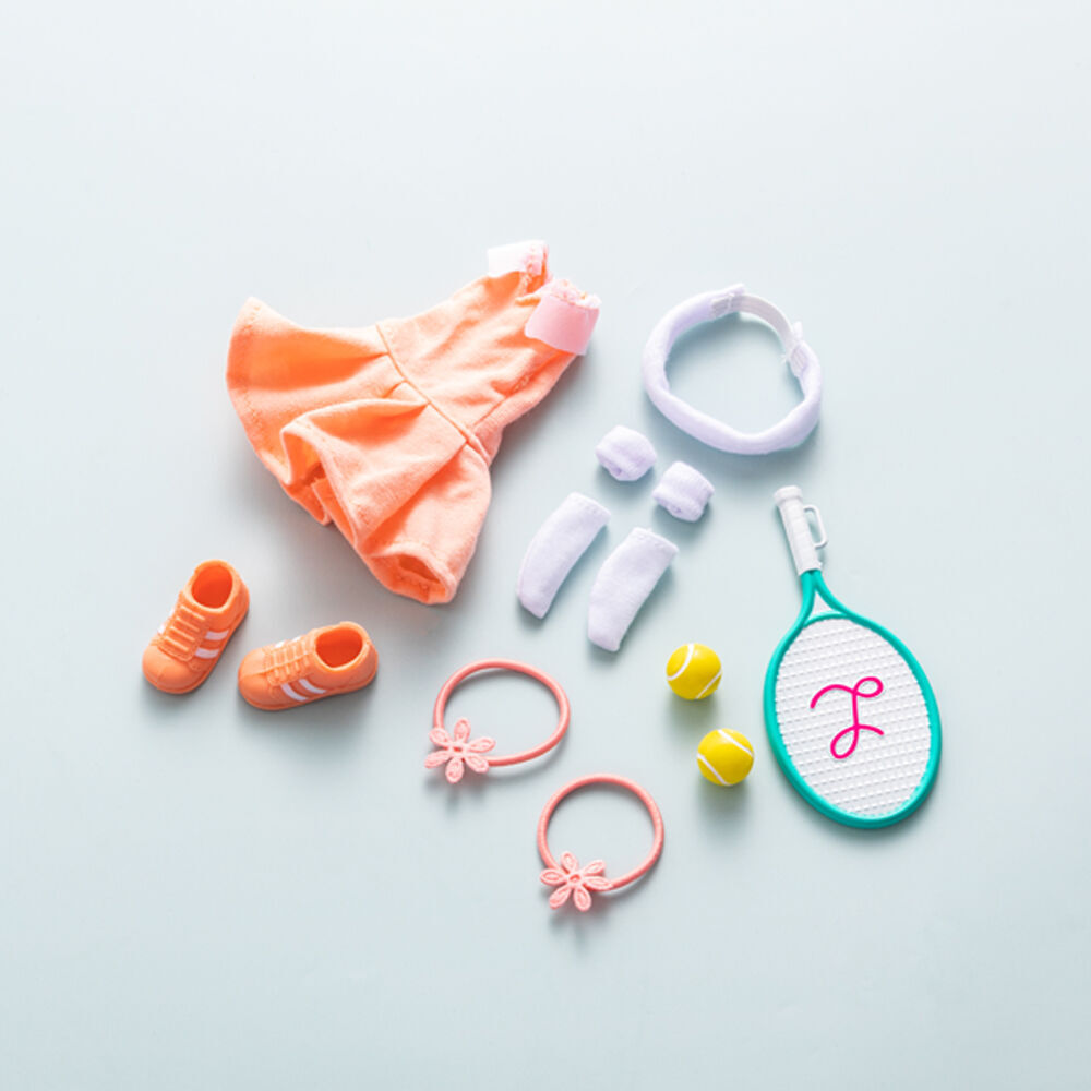 Lottie Tennis Club/Mystery Solver Outfit For Girl Dolls Combo Set 3y+