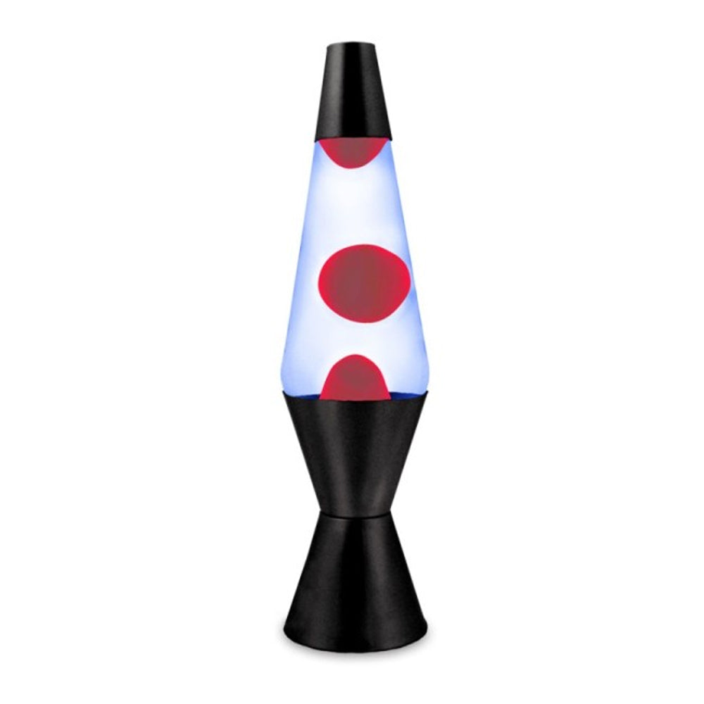 Liquid Retro Lava Lamp Moody Room Decor Black With Red Wax
