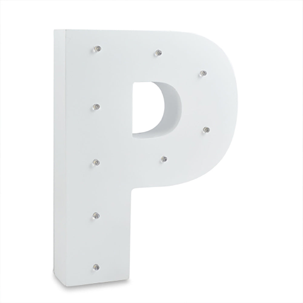 3x2pc P Letter Alpha Light Art Novelty Party Celebration Room Decor