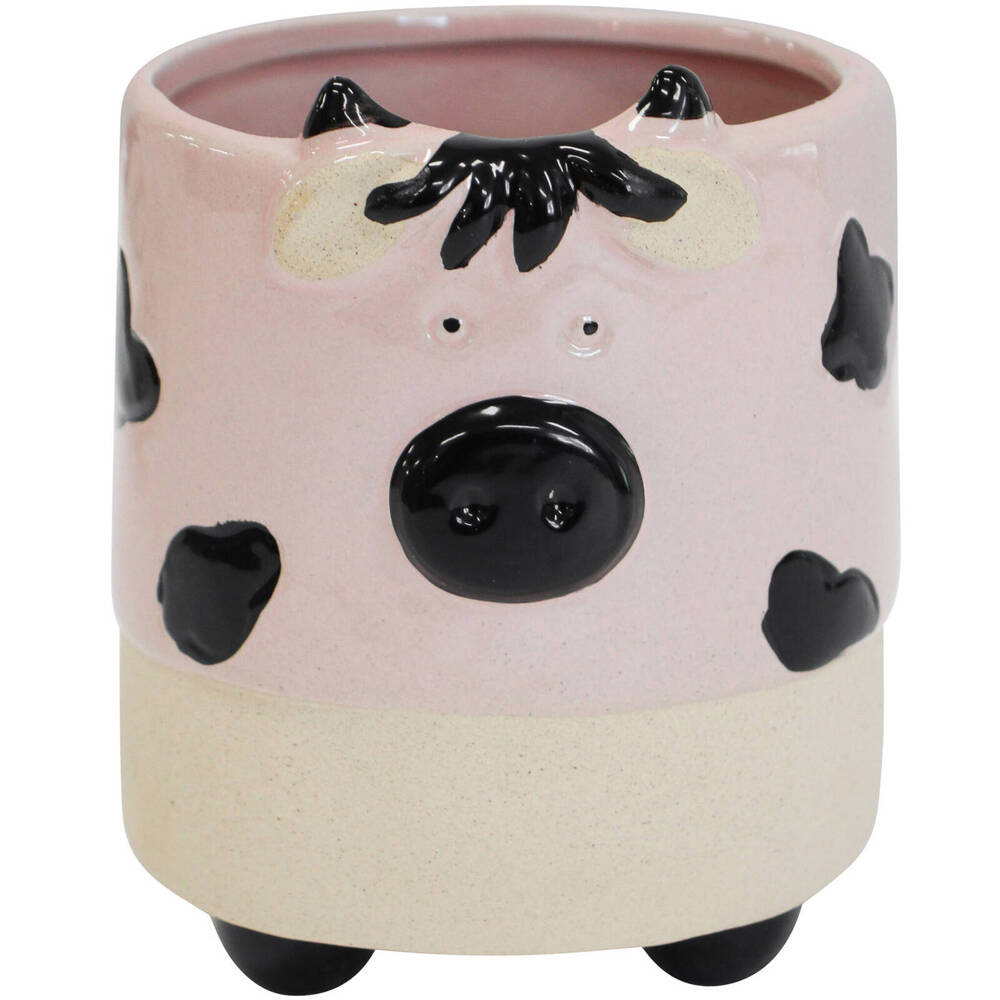 2PK LVD Ceramic Planter Home Decor Small 11x11cm - Moovellous Cow