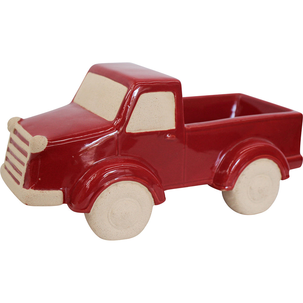 2PK LVD Ceramic Planter Ornament Red Ute Decorative Home Decor